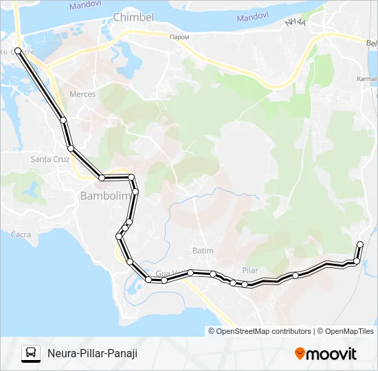 PVT-PNI20 Bus Line Map