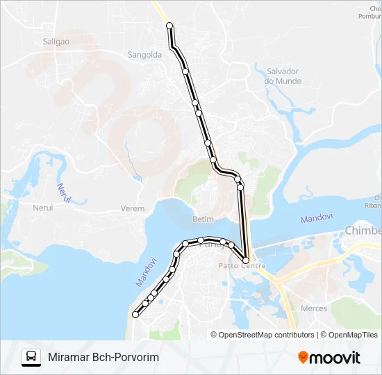 PVT-PNI25 Bus Line Map