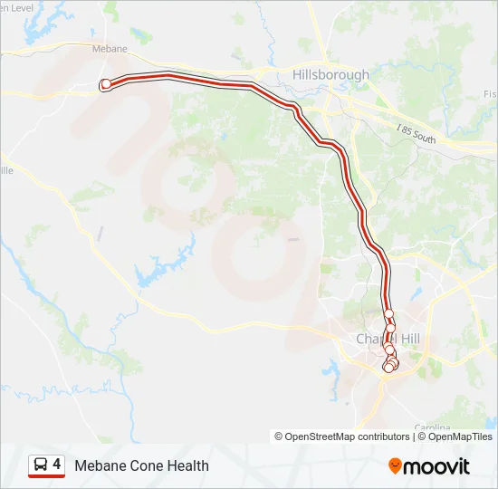 4 Bus Line Map