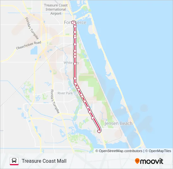 1 Bus Line Map