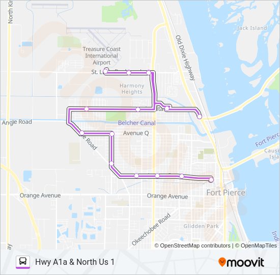2 Bus Line Map