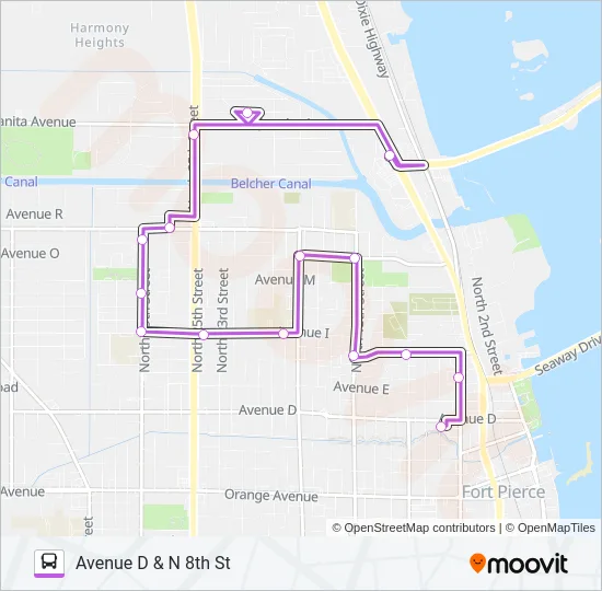 2 Bus Line Map