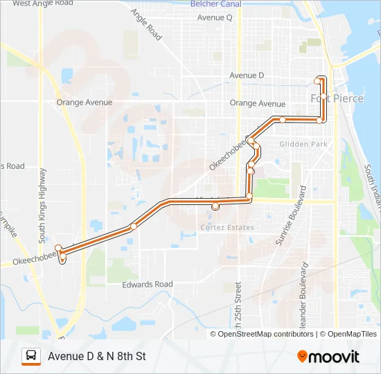 3 Bus Line Map
