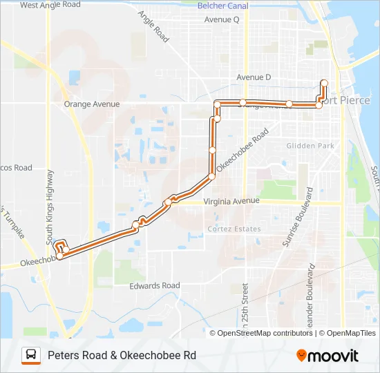 3 Bus Line Map