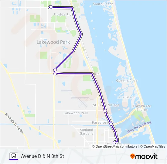 7 Bus Line Map