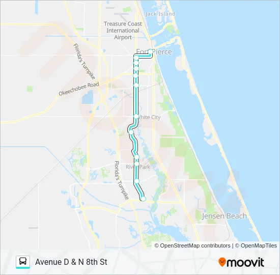 8 Bus Line Map