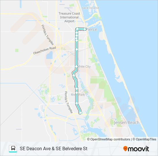 8 bus Line Map