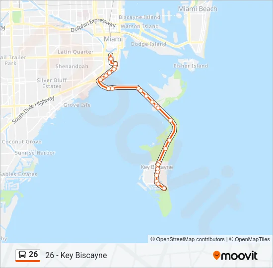 26 Bus Line Map