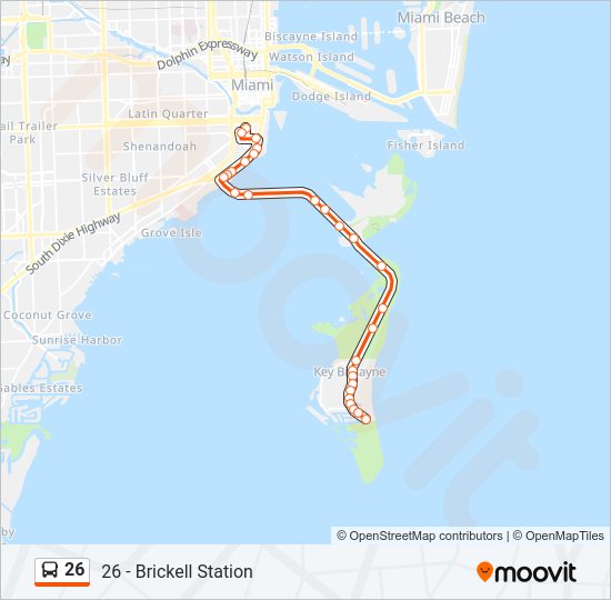 26 Bus Line Map