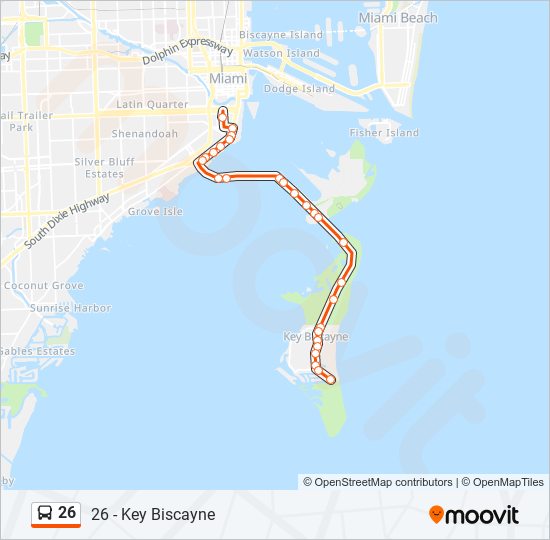 Key Biscayne - Brickell — Miami Maps