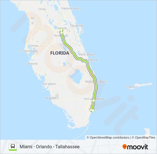 FLIXBUS 2410 Bus Line Map