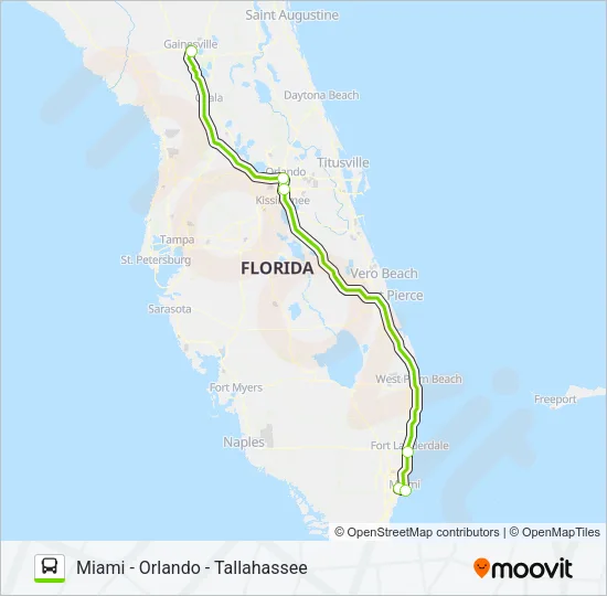 FLIXBUS 2410 Bus Line Map