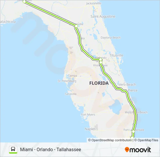 FLIXBUS 2410 Bus Line Map