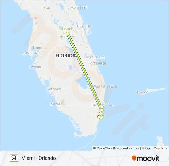FLIXBUS 2411 Bus Line Map