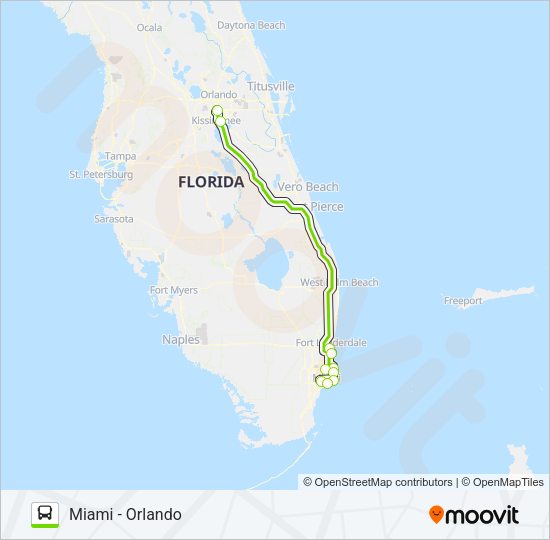 FLIXBUS 2411 Bus Line Map