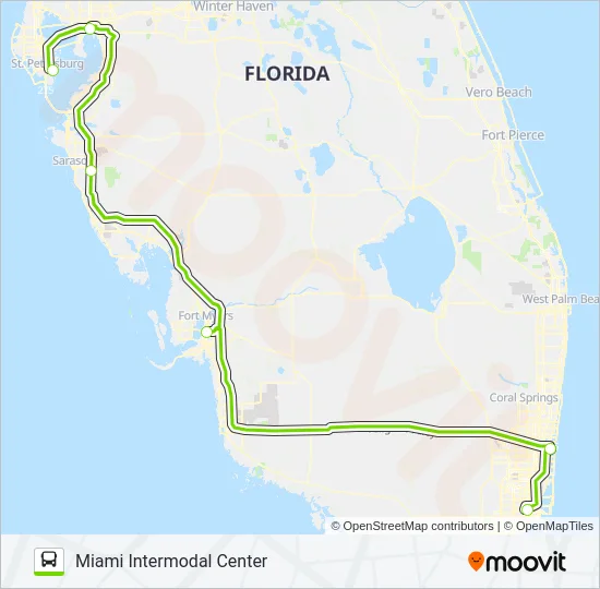 FLIXBUS 2420 Bus Line Map