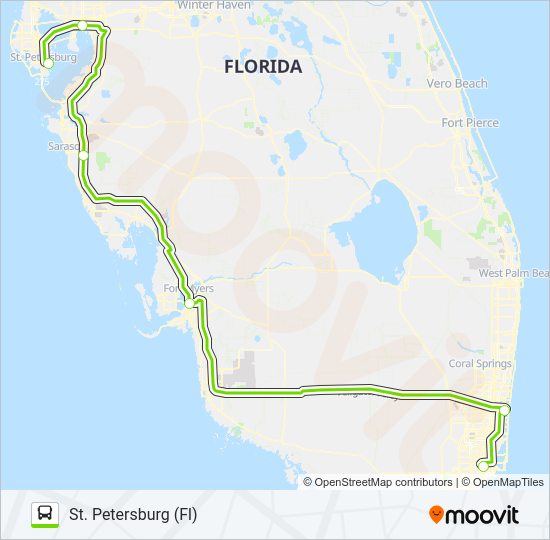 FLIXBUS 2420 Bus Line Map