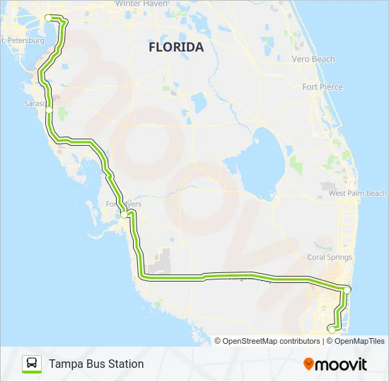 FLIXBUS 2420 Bus Line Map