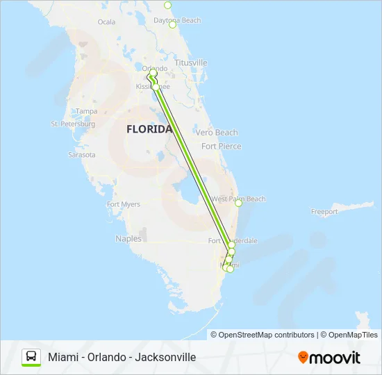 FLIXBUS 2431 Bus Line Map