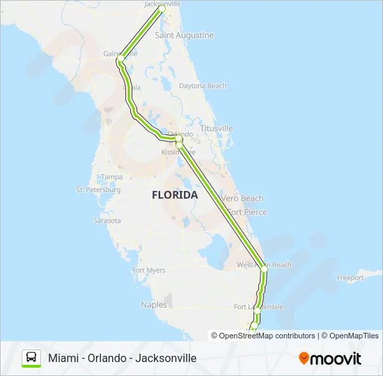 FLIXBUS 2431 Bus Line Map
