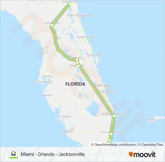 FLIXBUS 2431 Bus Line Map