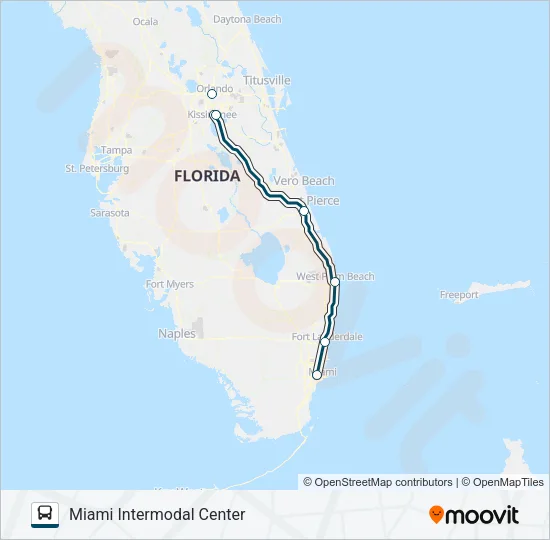 GREYHOUND US0799 Bus Line Map