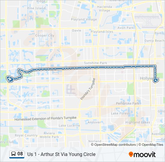 08 Bus Line Map