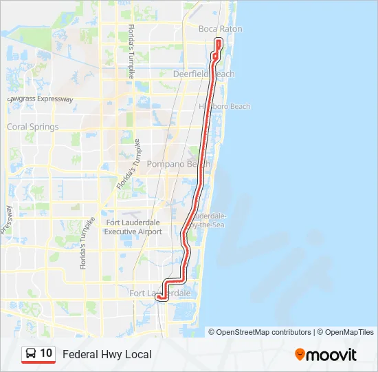 Broward County Transit Maps And Schedules 10 Route: Schedules, Stops & Maps - Boca Raton (Updated)