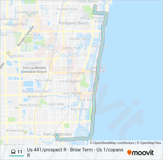 11 Bus Line Map