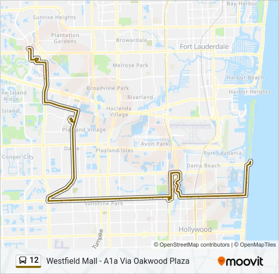 12 Bus Line Map