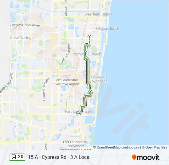 20 bus Line Map