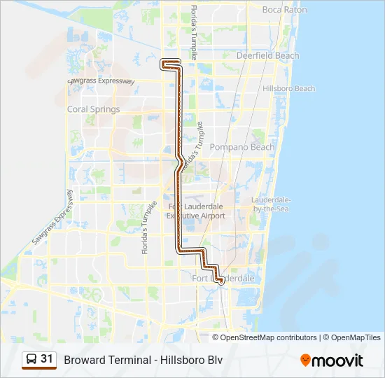 31 Bus Line Map