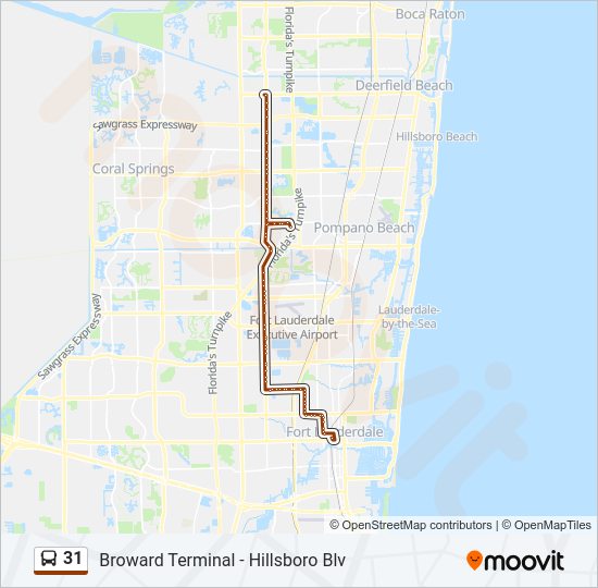 31 Bus Line Map