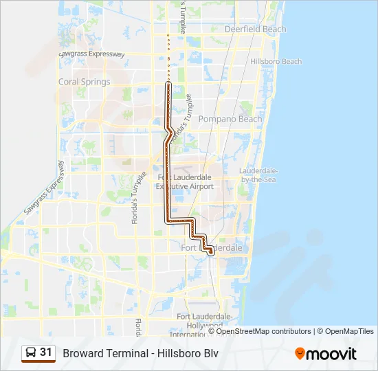 31 Bus Line Map