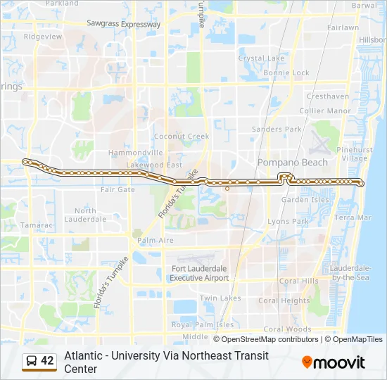 42 Bus Line Map