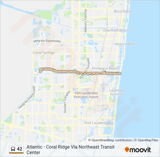 42 Bus Line Map
