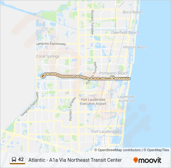 42 Bus Line Map