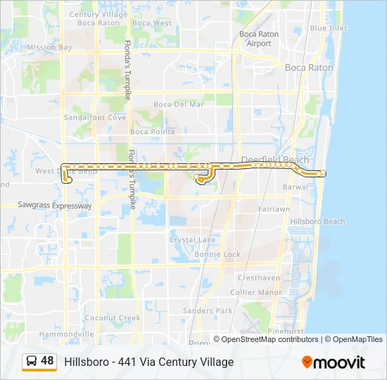 48 Bus Line Map