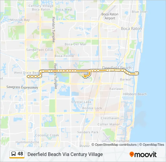 48 Bus Line Map