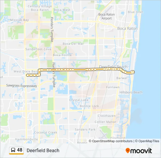 48 Bus Line Map