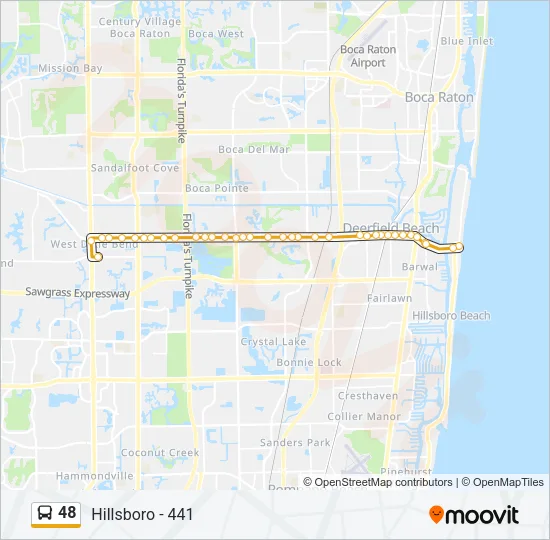 48 Bus Line Map