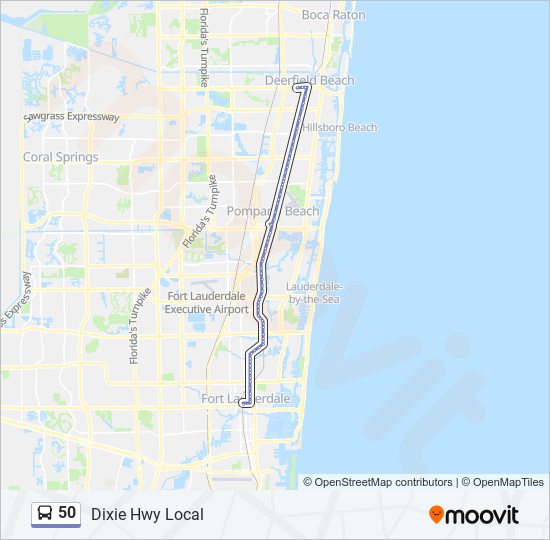 Route 50 Florida Map Ruta 50: Horarios, Paradas Y Mapas - Hillsboro - Sw 3 Av Via Northeast  Transit Center (Actualizado)