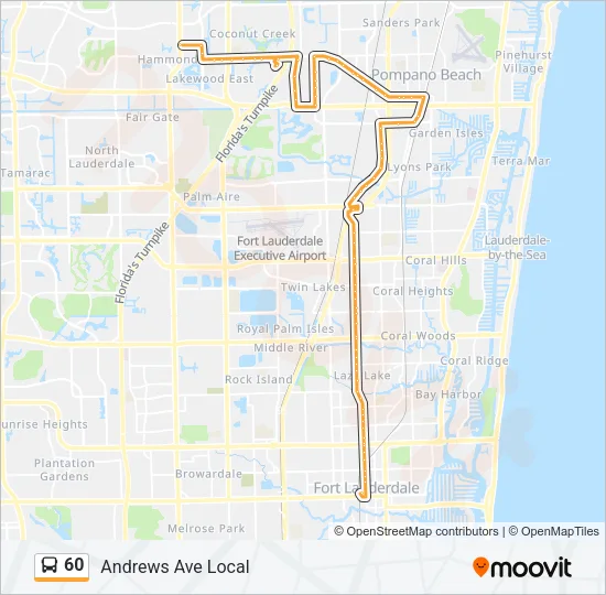 60 Bus Line Map