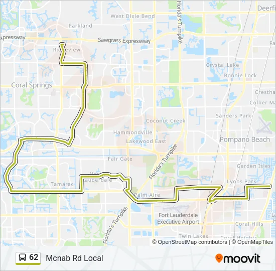 62 Bus Line Map
