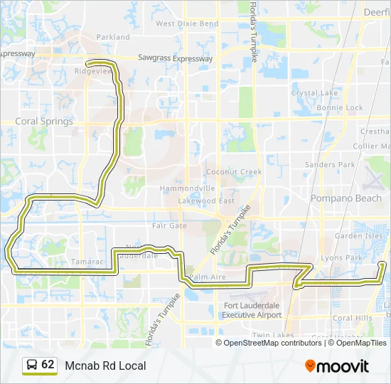 62 Bus Line Map
