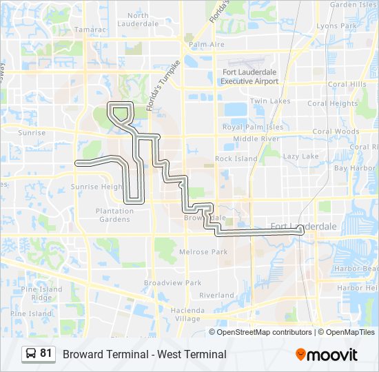 81 Bus Line Map