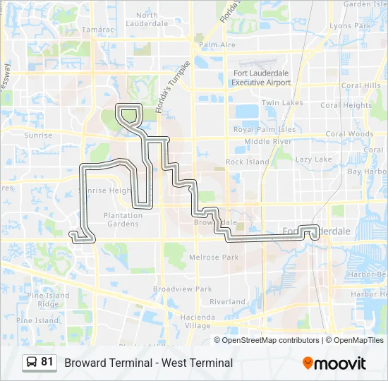 81 Bus Line Map