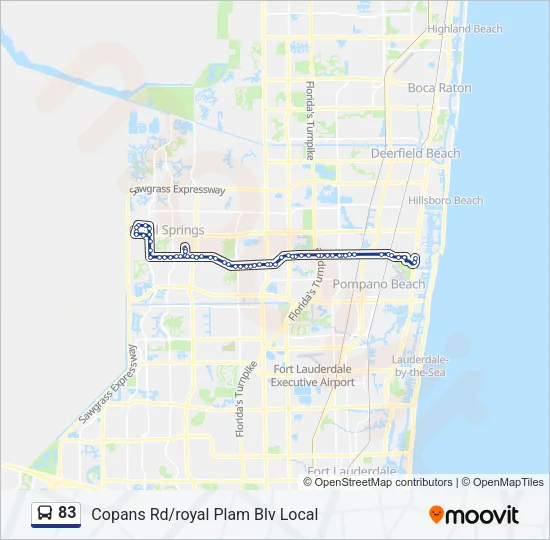 83 Bus Line Map