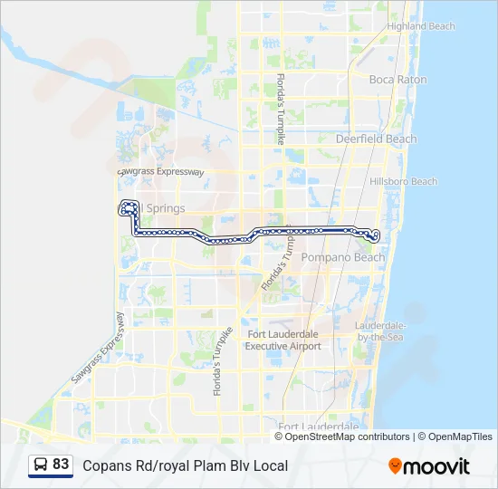 83 Bus Line Map