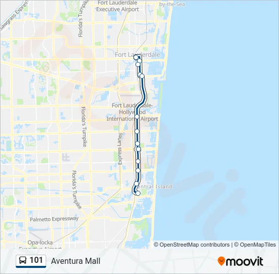 101 Bus Line Map